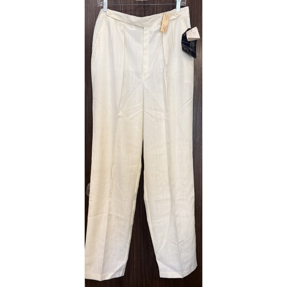 Vntge Fundamental Things NWT Robinson's Tag Ivory Hi Rise Pleated 30W/ 33L /16